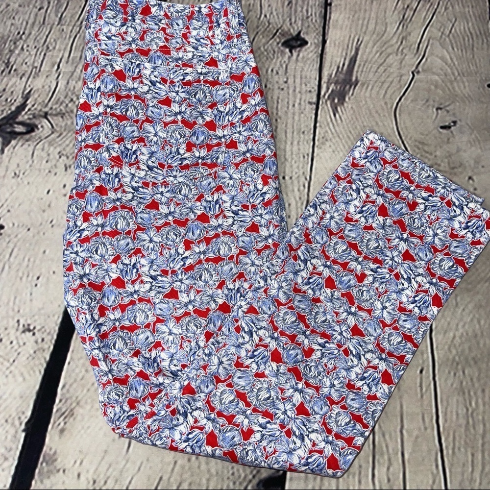 Liberty art fabrics for J Crew ankle size 29